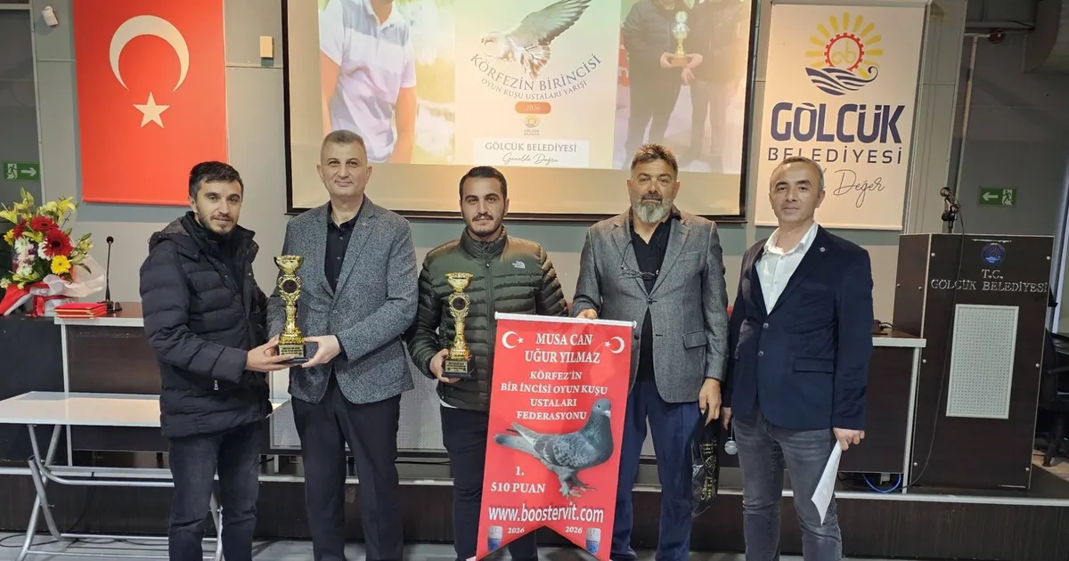 En iyi oyun kuşları Gölcük’te ödüllendirildi