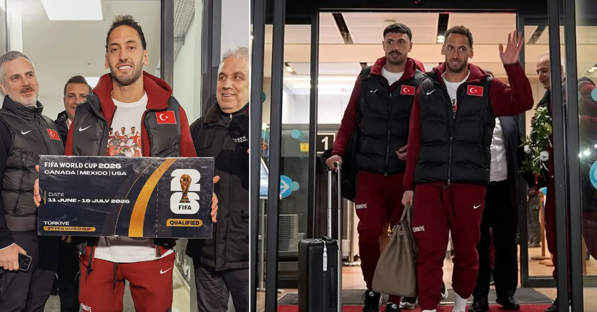 Dünya Kupası biletiyle dönen millilere coşkulu karşılama