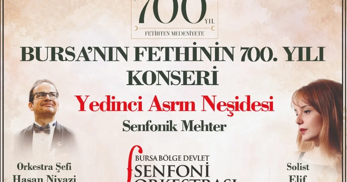 Bursa’nın 700. yılına özel senfonik konser