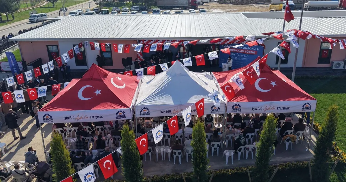 Gebze'de Sultanorhan Anaokulu hizmete açıldı