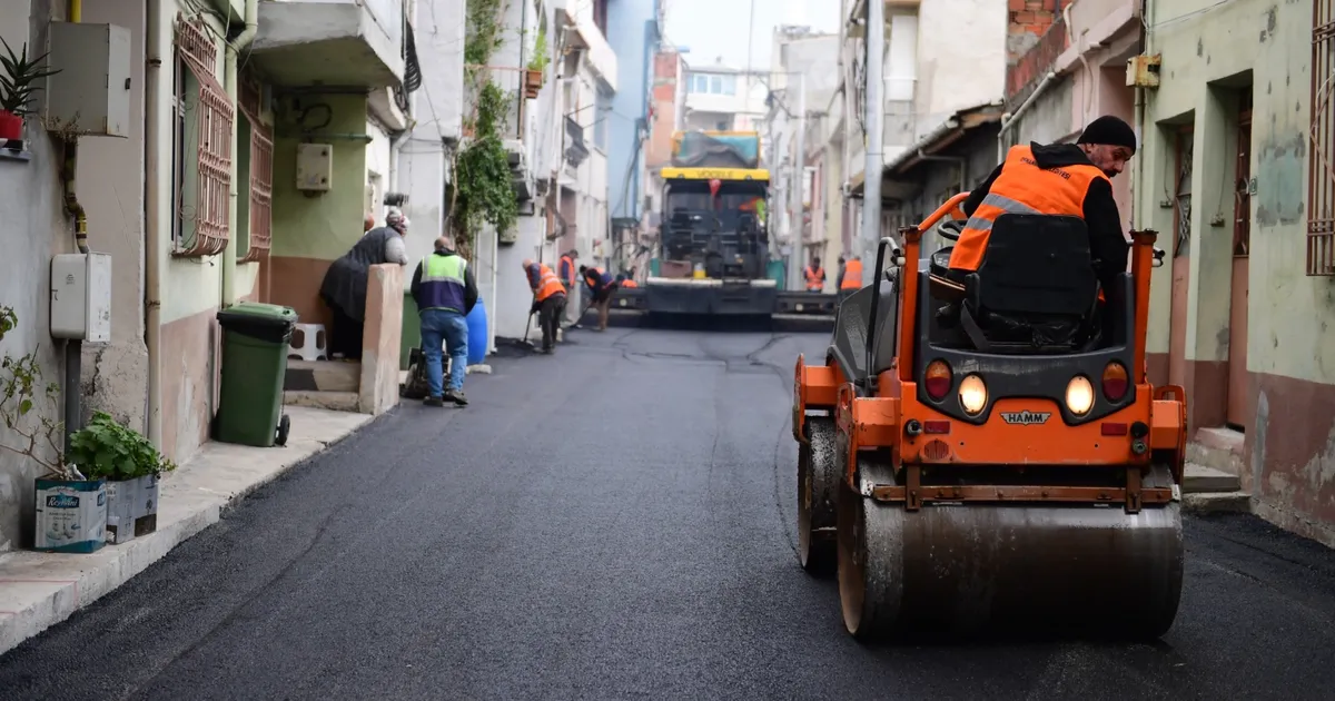 Bursa Osmangazi'de Yeşilova yolları yenileniyor