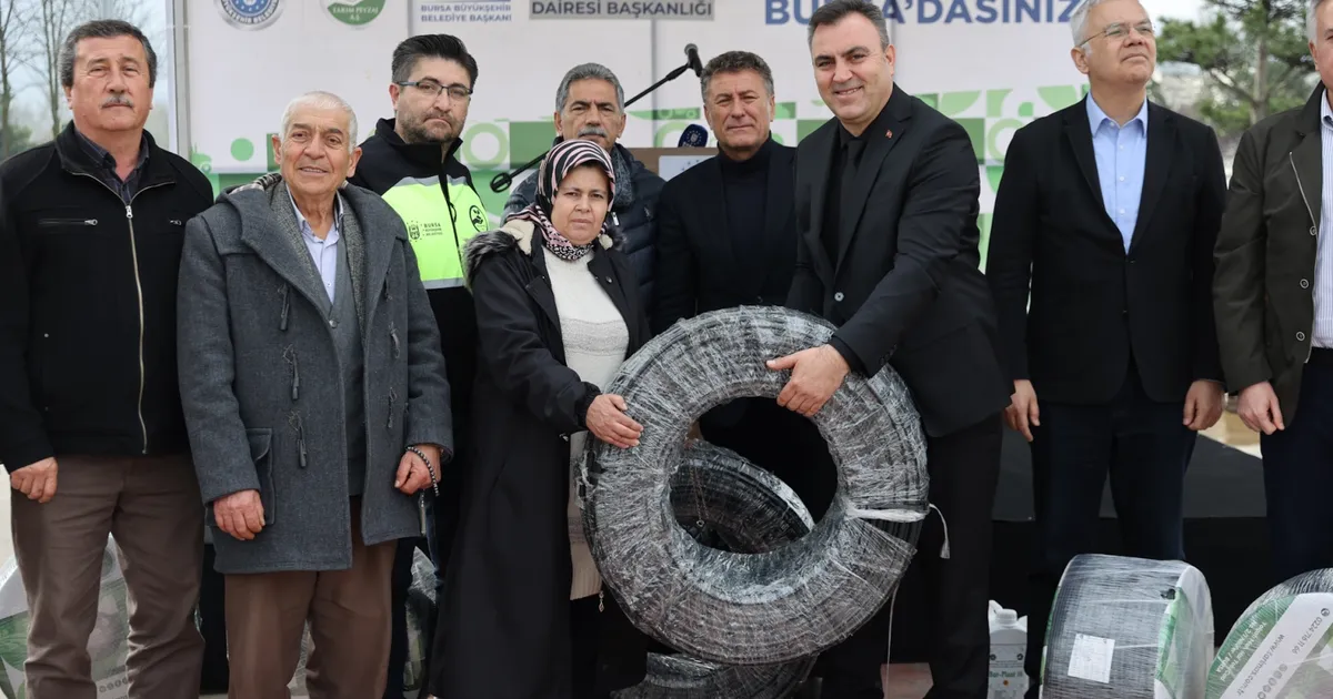 Bursa Büyükşehir'den çiftçiye hayat veren destek