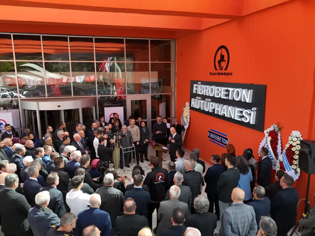 Kütüphaneler Haftası’nda Düzce’de “Fibrobeton Kütüpnanesi” açıldı - Eğitim Haberleri