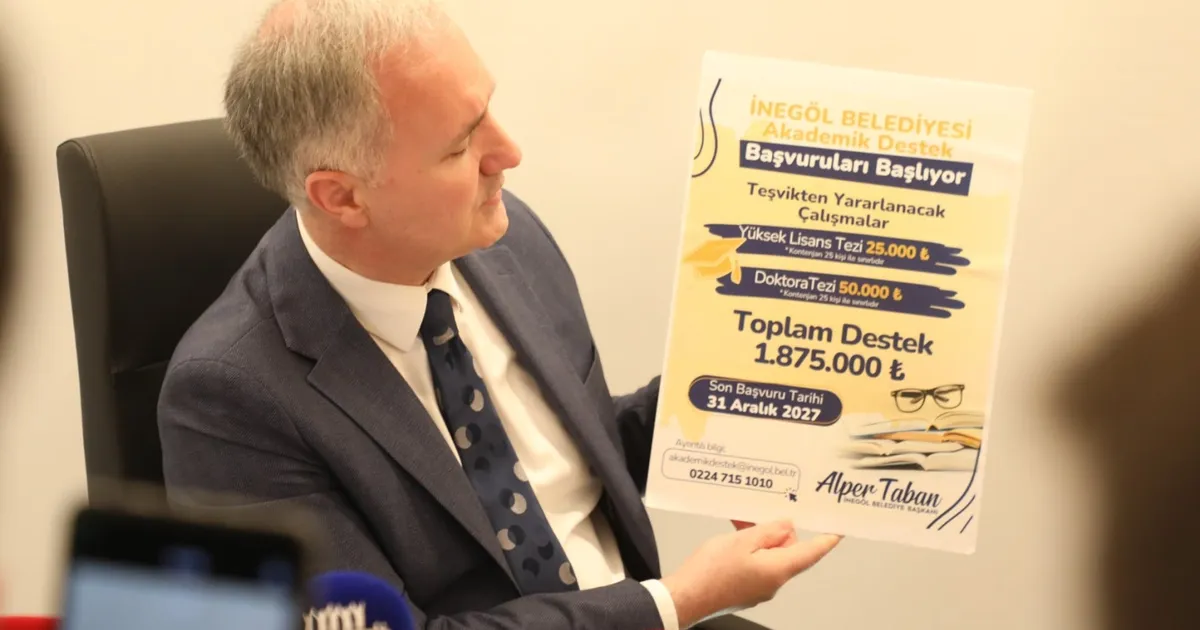 Bursa İnegöl'den 2 milyon TL’lik akademik destek