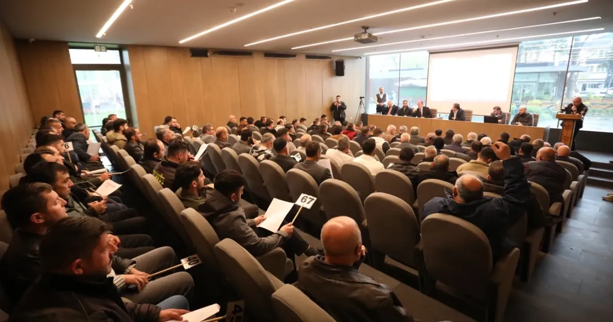 Bursa İnegöl Hayvan Pazarın'da kotra ihalesi yapıldı