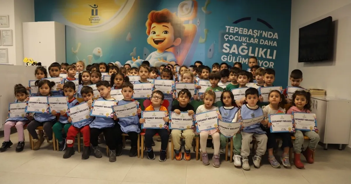 Eskişehir’de miniklere diş sağlığı eğitimi