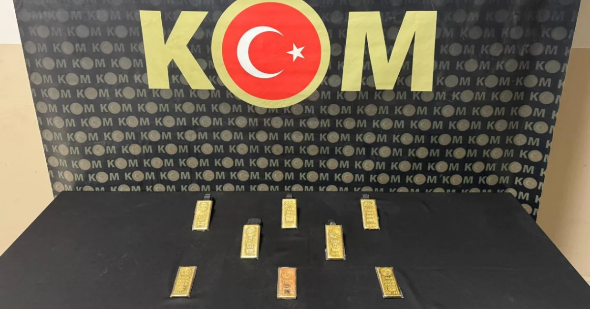 Hatay'da 8 kilo kaçak altın operasyonu