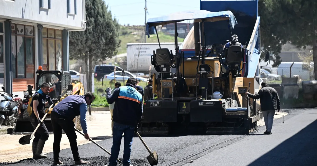 Manisa Ayakkabıcılar Sitesi'nde 2 bin tonluk serim