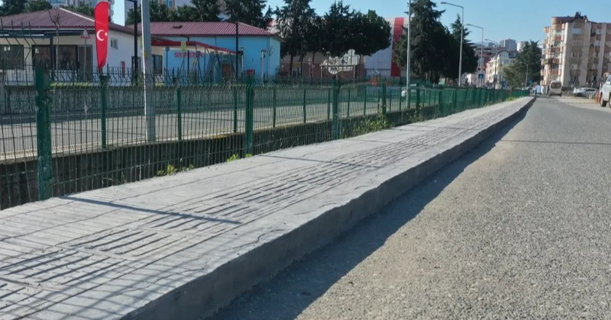 Ordu'da yaya güvenliği için kapsamlı kaldırım çalışması