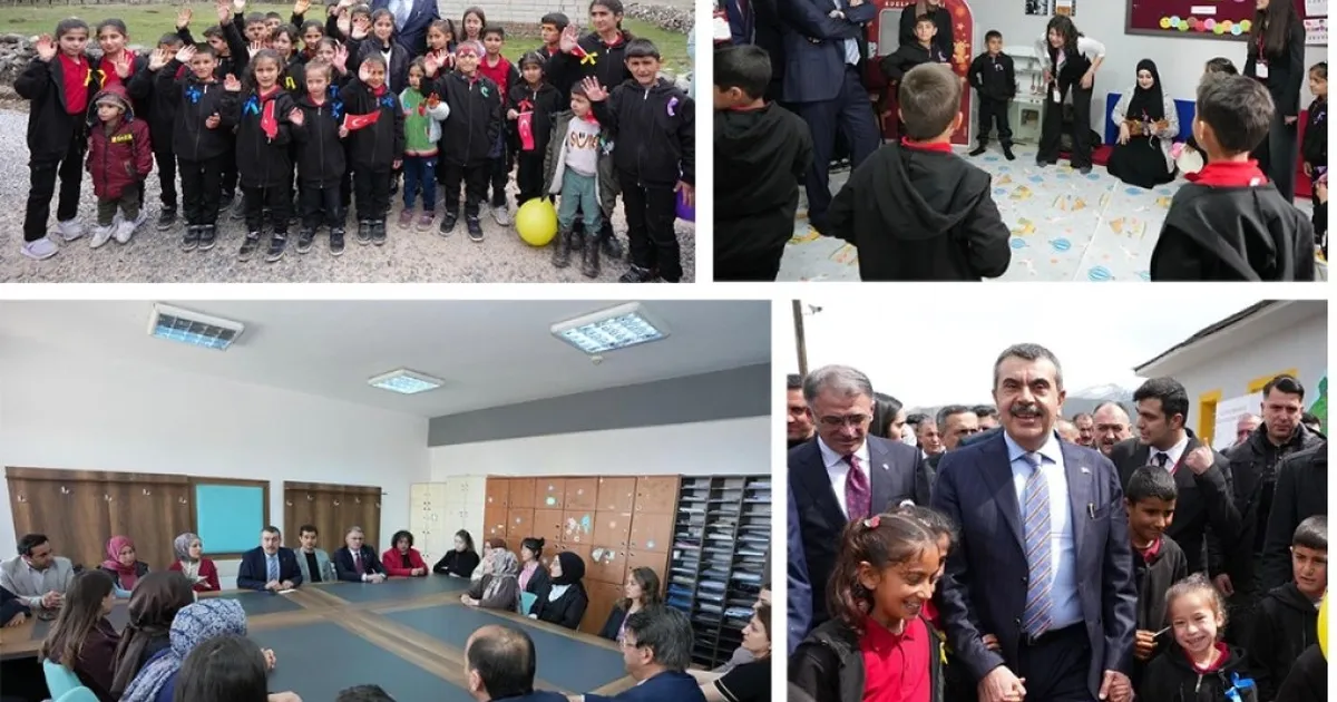 Bakan Tekin, Van'da ilkokul öğrencileriyle buluştu