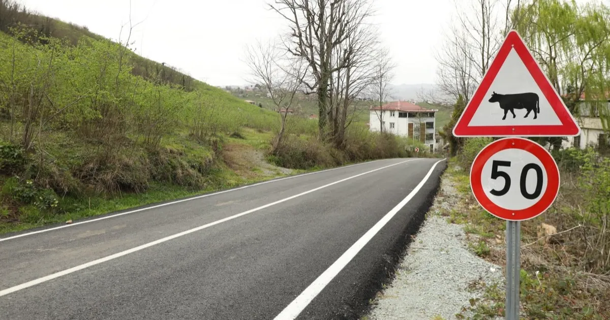 Ordu’da tamamlanan yollarda trafik güvenliği artırılıyor
