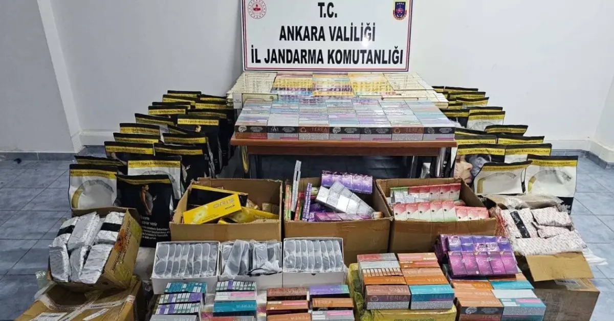 Ankara'da kaçak ürün operasyonu: Tırdan binlerce ürün çıktı