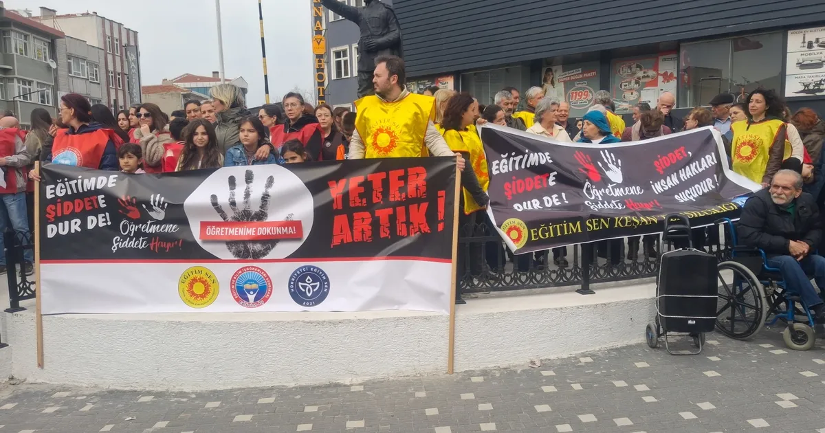 Edirne Keşan’da "okulda şiddete" sessiz çığlık