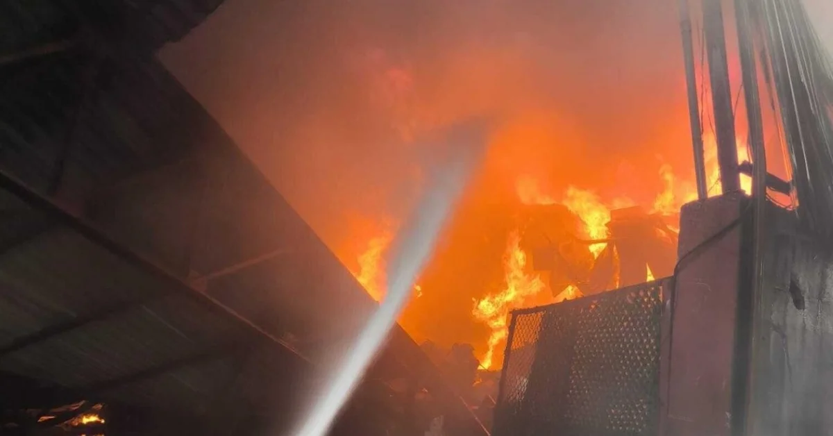 Adana’da geri dönüşüm fabrikasında korkutan yangın