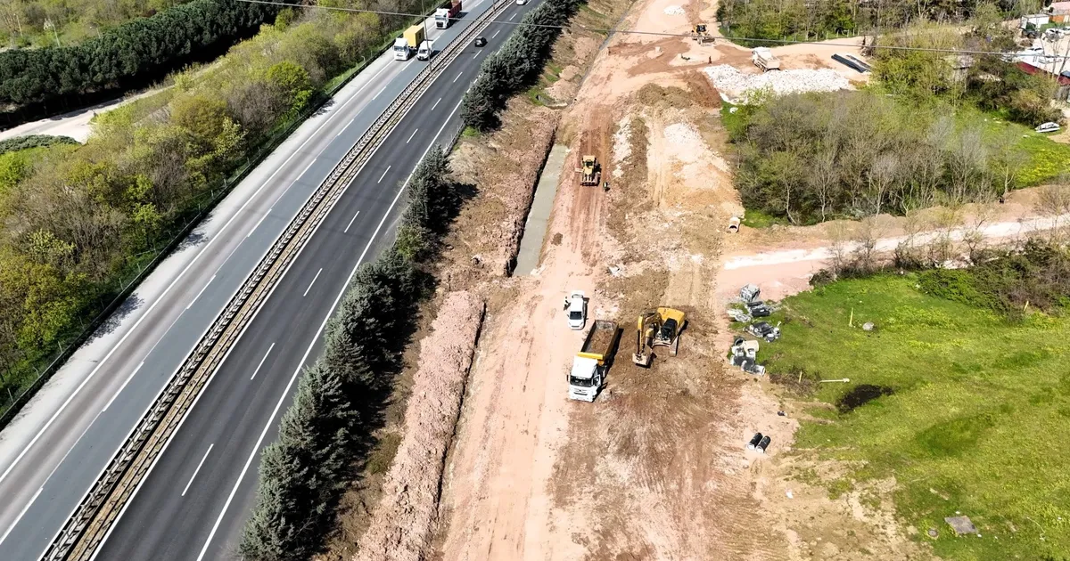 Alikahya TEM Bağlantı Yolu tam sürat