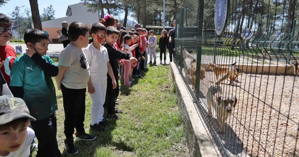 Bursa'da çocuklar patili dostlarla buluştu