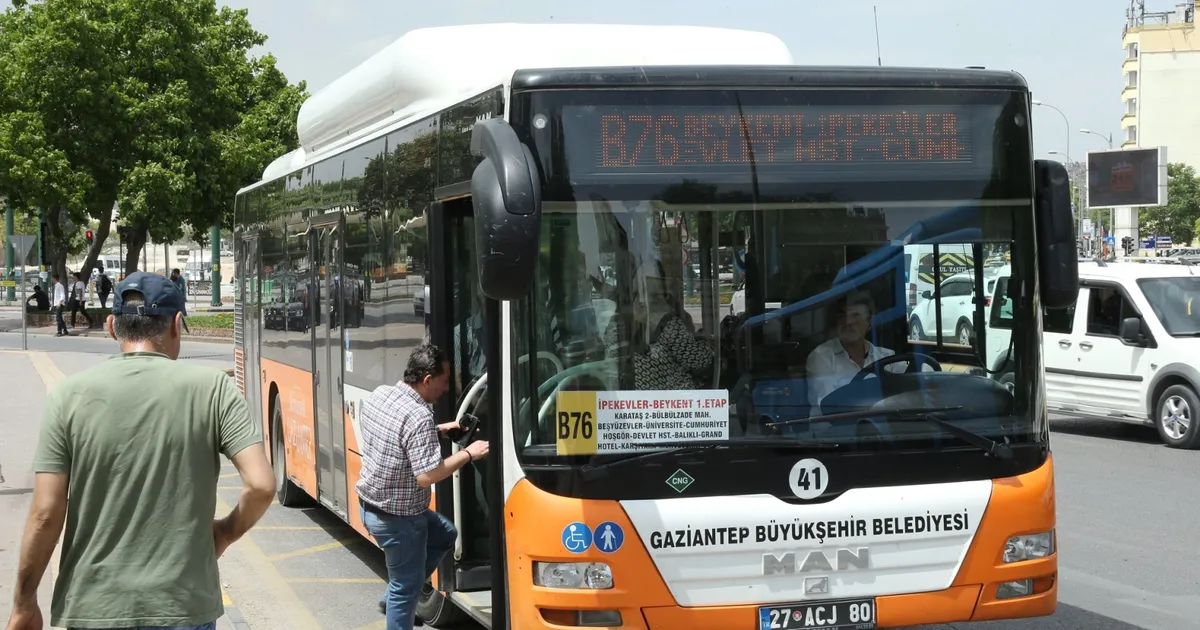 Gaziantep'te 23 Nisan'da ulaşım ücretsiz olacak