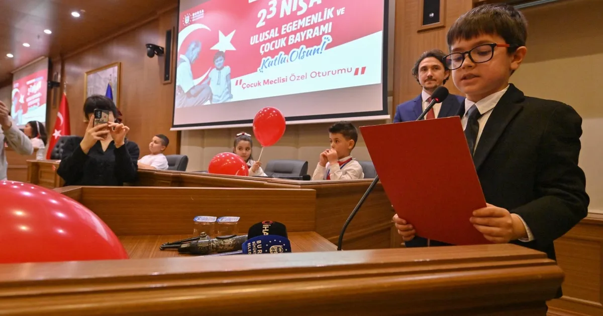Bursa Büyükşehir Meclisi'nde söz çocukların