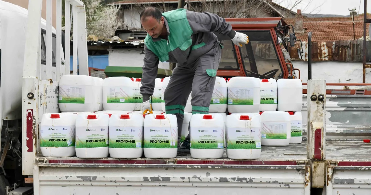 Ankara'da üreticiye yüzde 50 hibeli sıvı gübre desteği