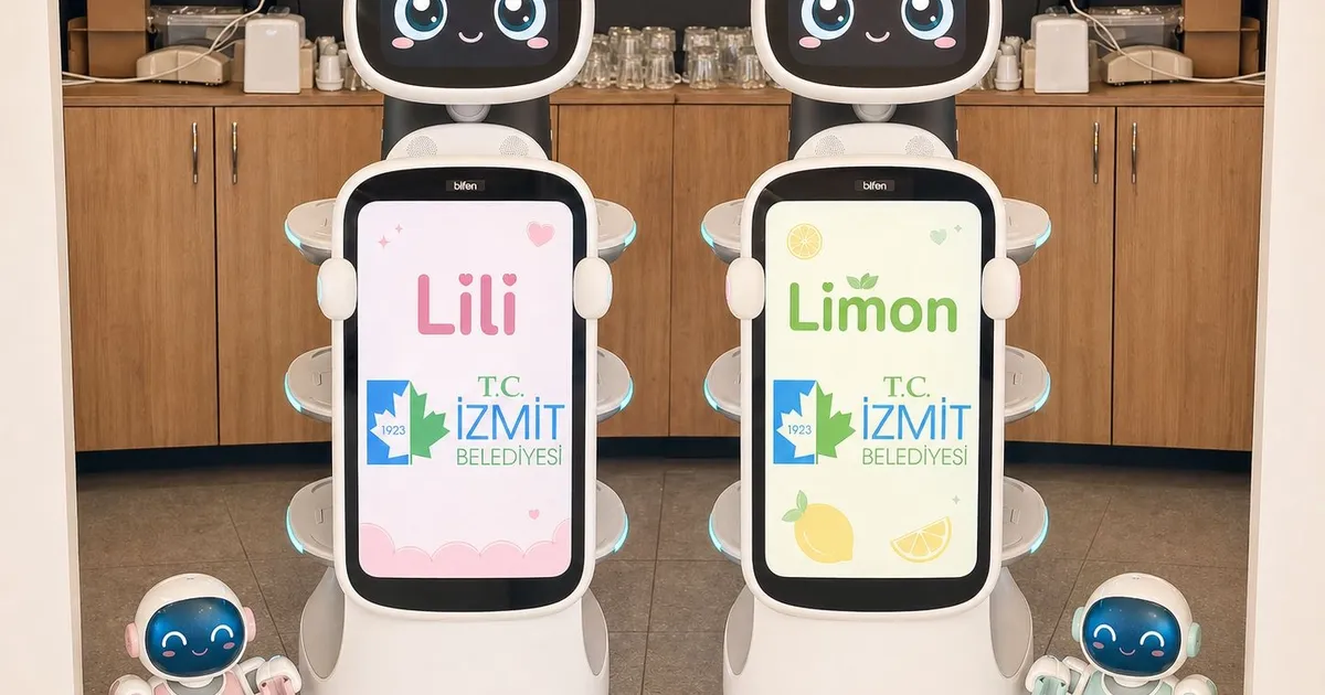 Servis robotları İzmit Gülümse Kafelerde iş başı yaptı