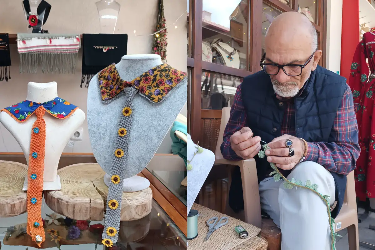 İğne oyasında ezber bozan ilgi: Nallıhanlı erkekler de ilmek atıyor