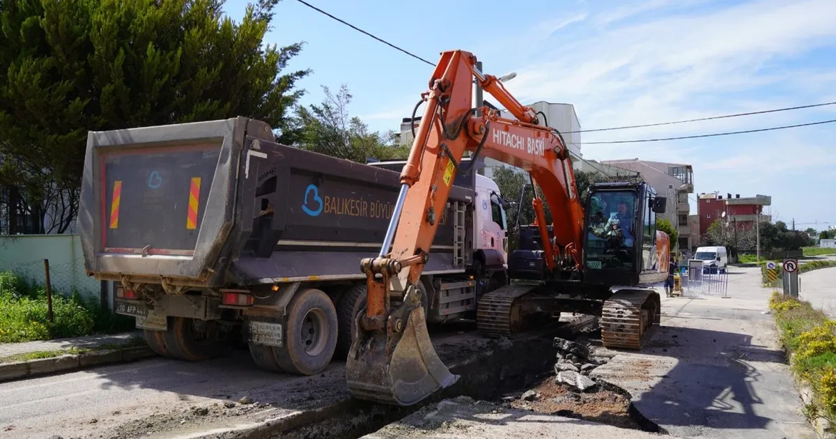 Balıkesir Bandırma’da asbestli hatlar yenileniyor