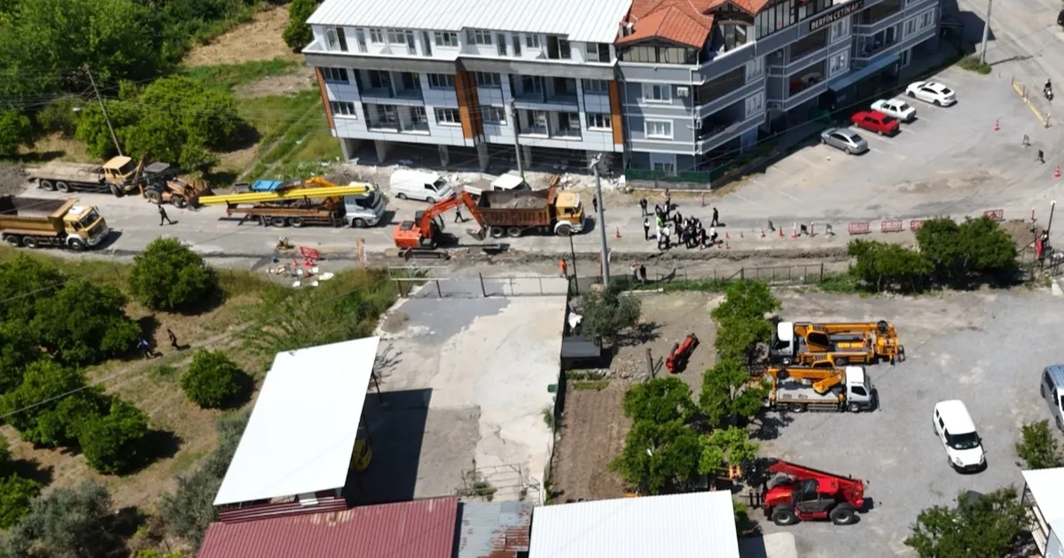 Muğla Dalaman'a doğal gaz için ilk kazma