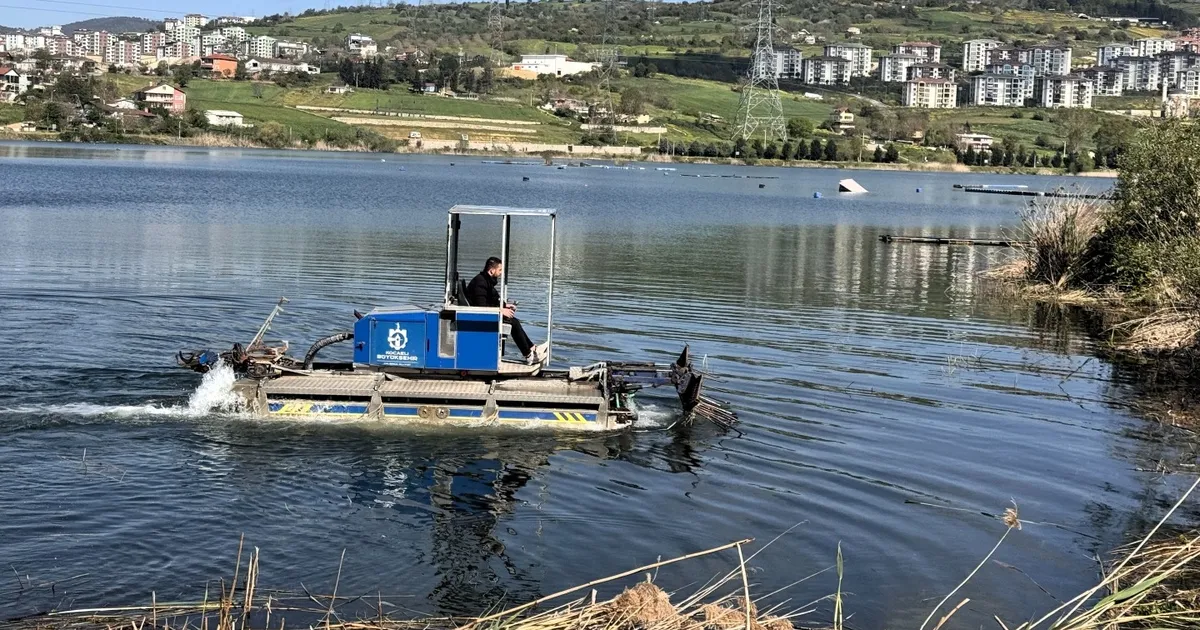 Kocaeli Gölkaypark’ta çöp ve bitkisel atık temizliği