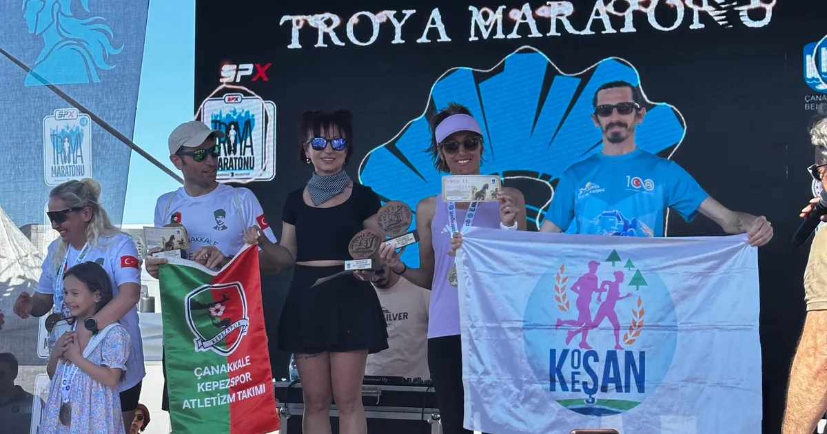 Keşanlı atletler Çanakkale’de kürsüye çıktı