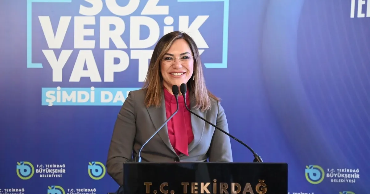 Tekirdağ'da Başkan Yüceer iki yılı anlattı