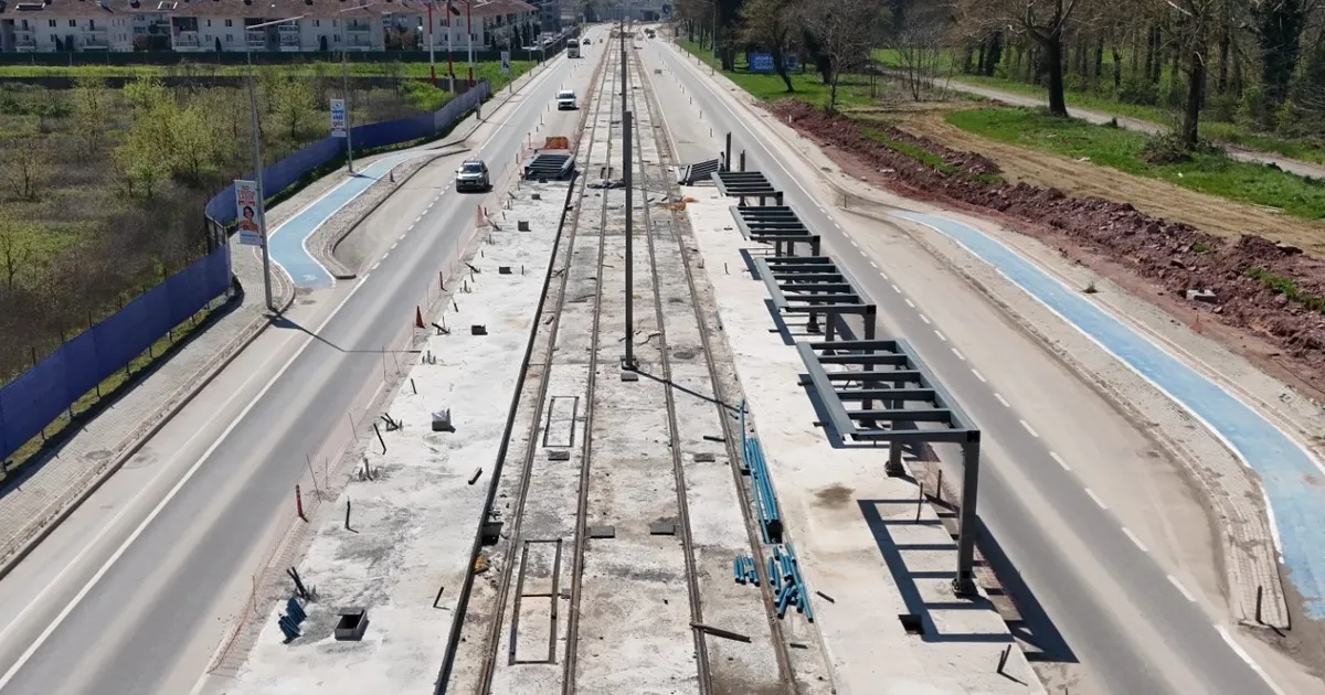 Kocaeli Kartepe Tramvay Hattı’nda ilk istasyon tamam