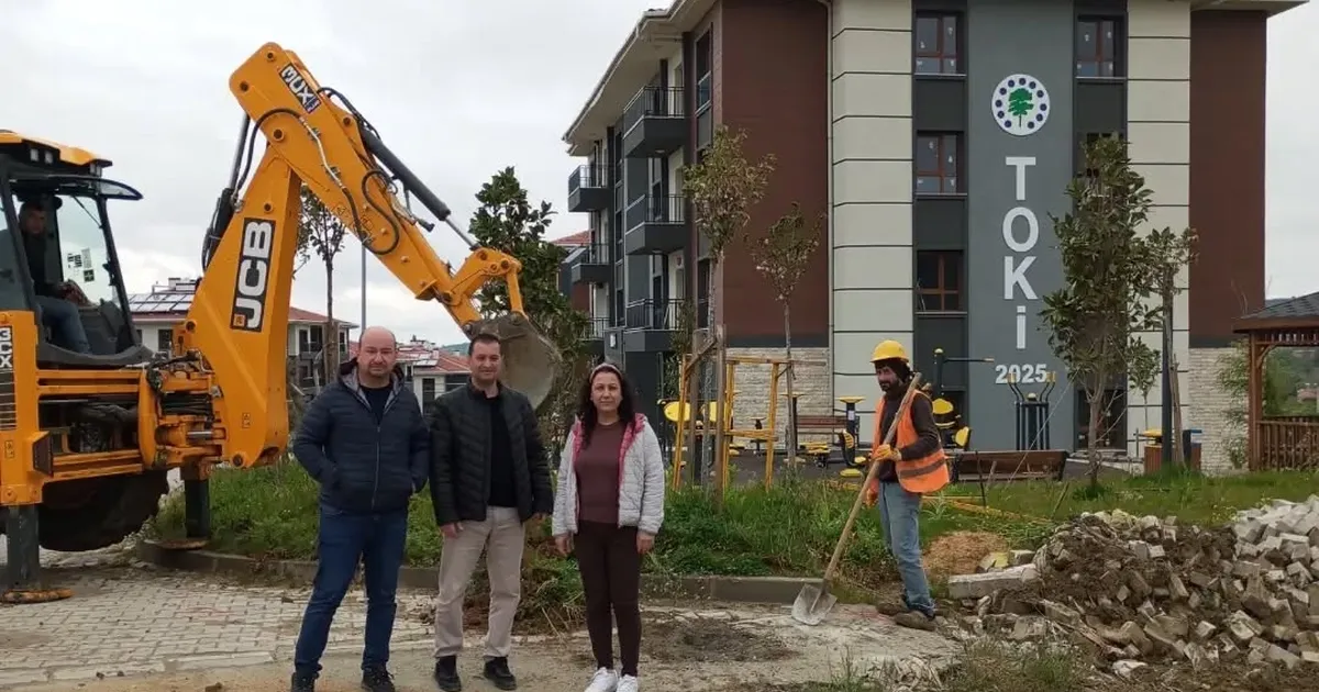 Yenimuhacir TOKİ konutlarında doğal gaz meşalesi yanıyor