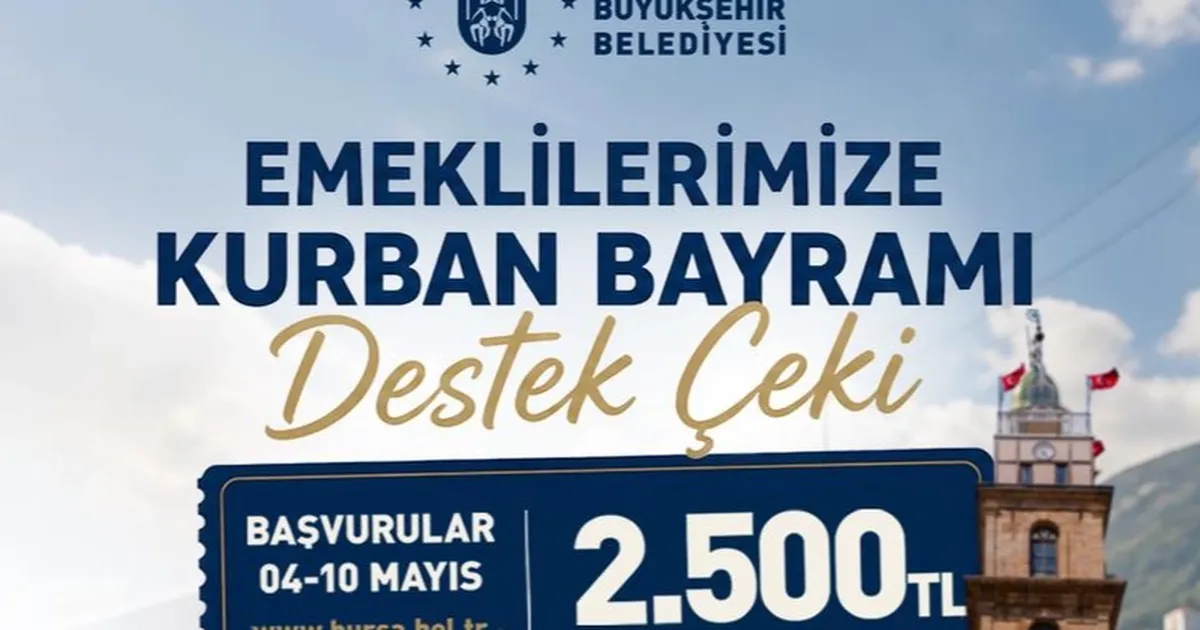 Bursa Büyükşehir’den emeklilere bayram desteği