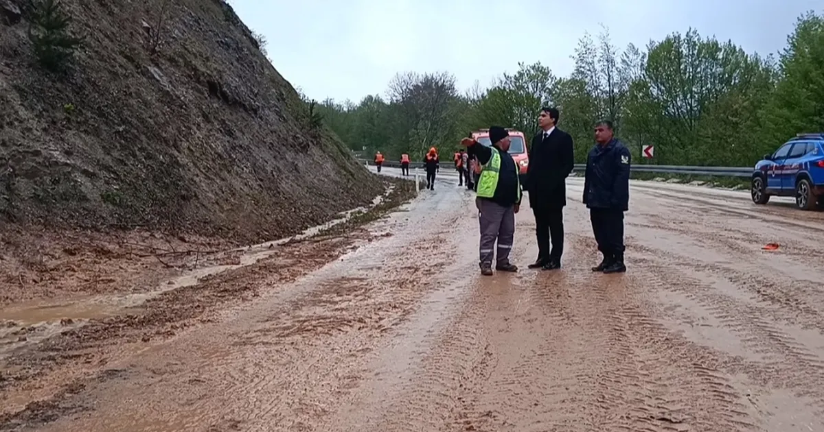 Bilecik Gümüşdere'deki heyelan bölgesine yakın mercek