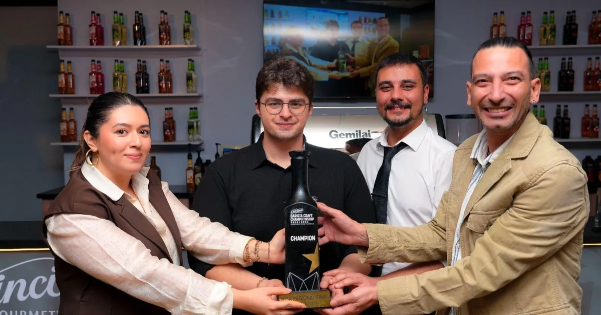 2025-26 DaVinci Gourmet Barista Craft Şampiyonası MISA Bölge Finali'nde Türkiye'den Çetin Alpay Başkan şampiyon oldu