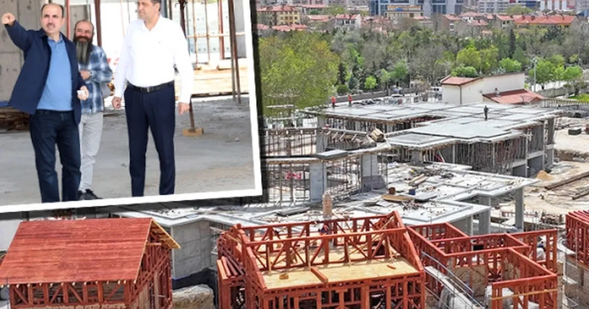 Konya’da Mevlevi Dergahı inşaatı hızla sürüyor