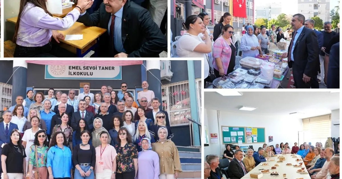 Antalya'da Bakan Tekin'den okul ziyareti