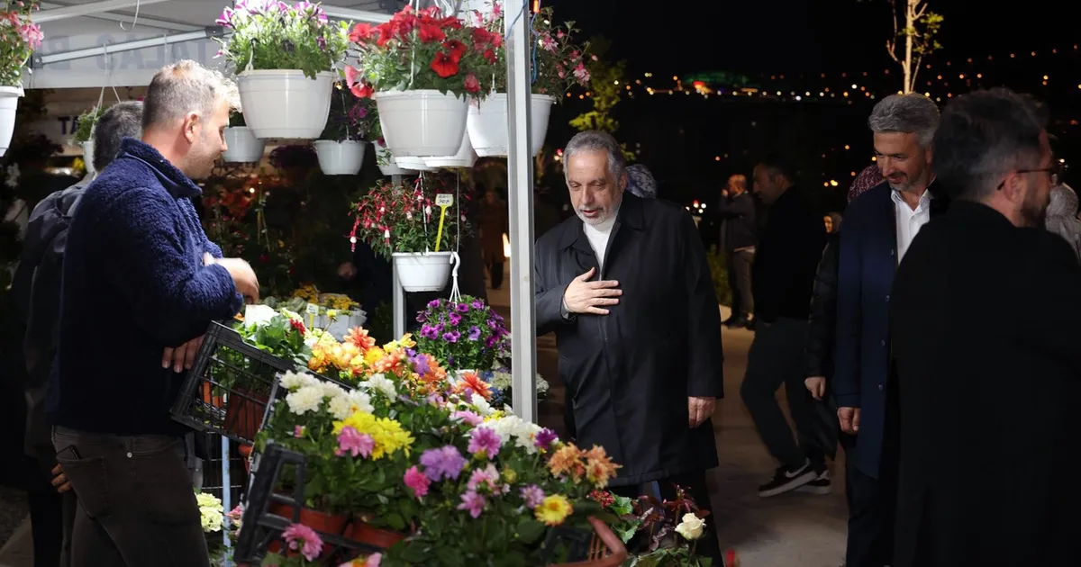 Kayseri Talas'taki Çiçek Şenliği'nde Grup Şantiye rüzgarı