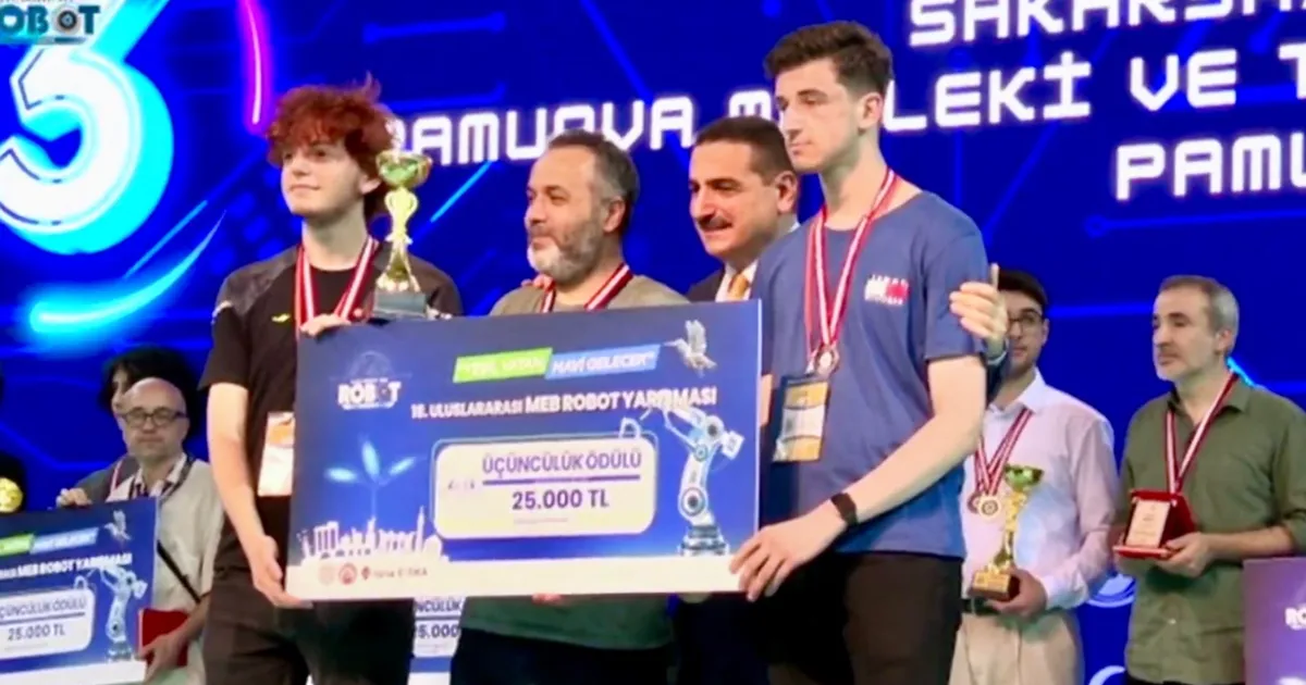 Sakarya’ya robotik alanda Türkiye derecesi