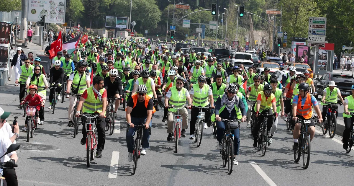 Gazze için pedal çevirdiler