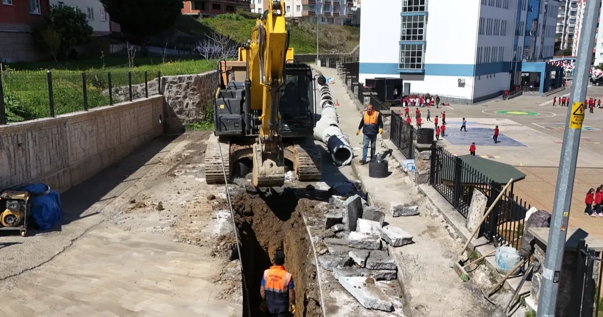 Trabzon Ortahisar’da altyapı seferberliği sürüyor