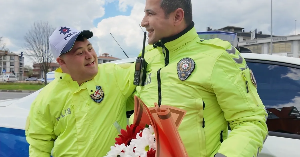 Düzce'de Oğuz Kaan’ın polislik hayali gerçek oldu