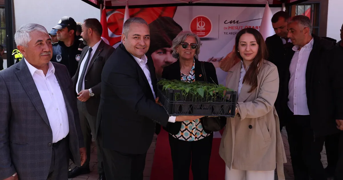 Ankara Keçiören'de çiftçilere fide desteği