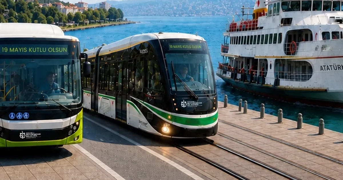Kocaeli'de toplu taşıma 19 Mayıs’ta ücretsiz - Gündem Haberleri