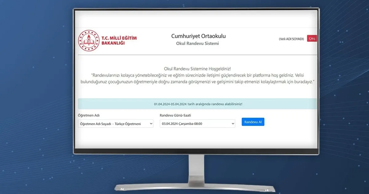 Okullarda güvenliğe yeni adım... Veli Randevu Sistemi yenileniyor