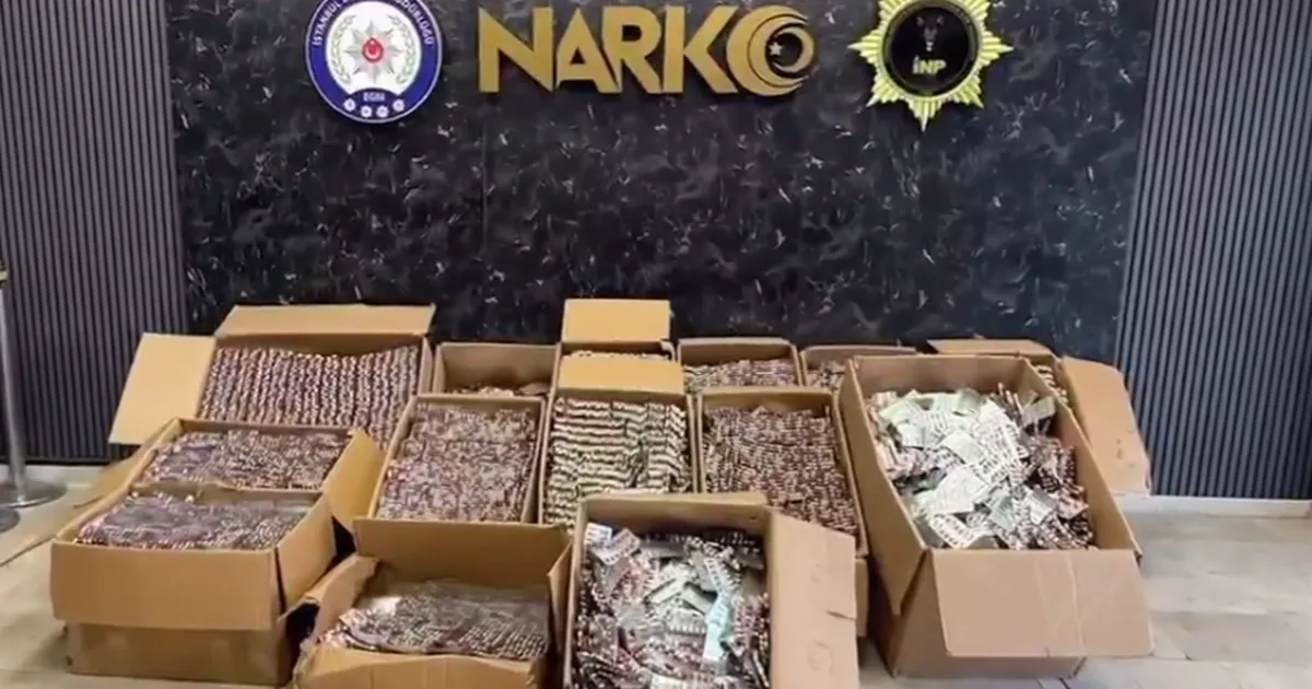 İstanbul’da 560 bin sentetik hap ele geçirildi