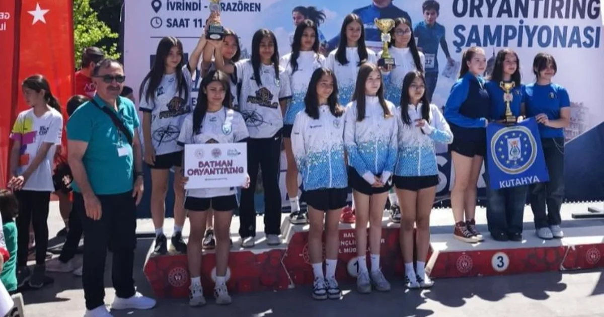 Kütahya Belediyespor U14 Oryantiring’de Türkiye üçüncüsü