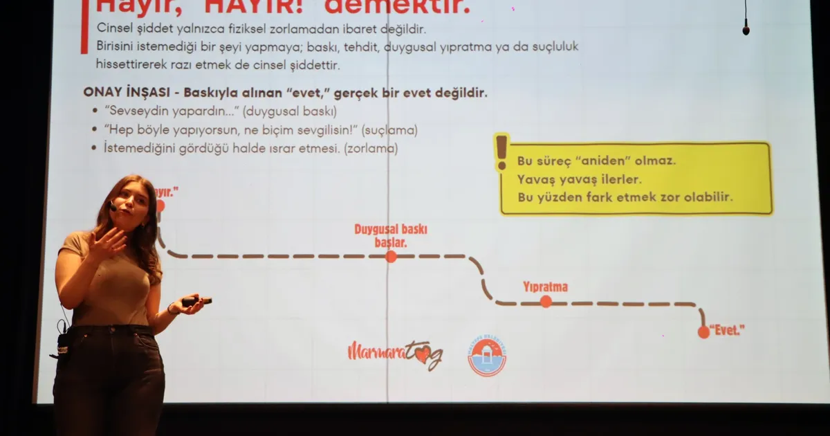 Maltepe’de gençler flört şiddetine karşı bilinçlendirildi