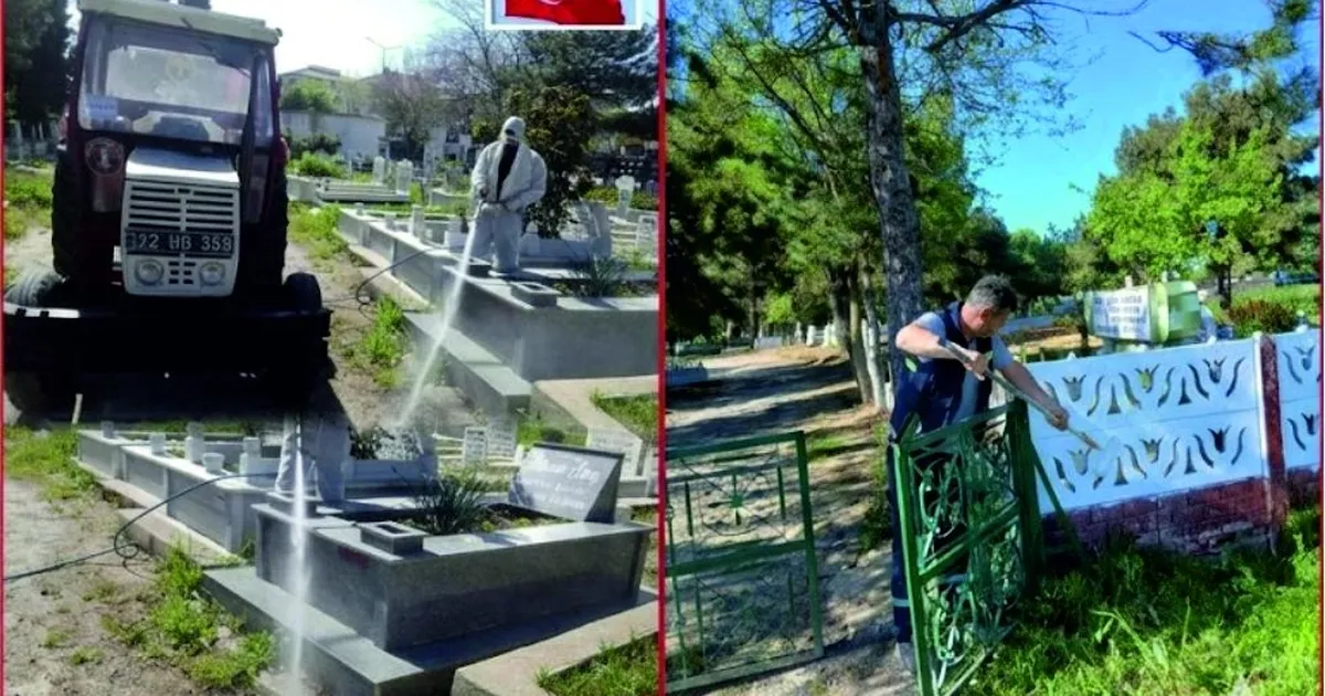 Edirne'de mezarlıklar tamamen yenilendi