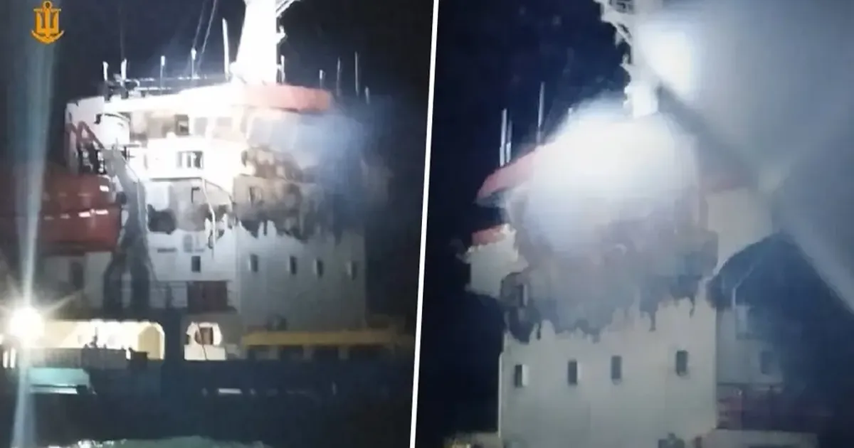Karadeniz'de Türk gemisi vuruldu